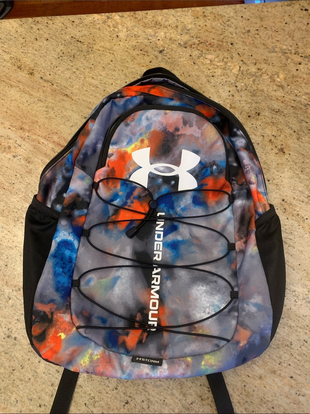 Under Armour Multicolor Blue Orange Gray Storm Backpack